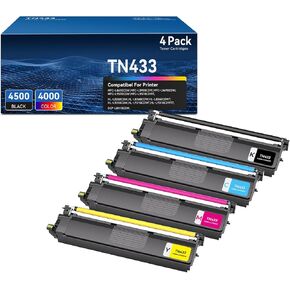 TN433 Toner Cartridge Set TN-433 for MFC-L8900CDW MFC-L8690CDW L8610CDW HL-L8360CDW Compatible for Brother TN 433 TN431 MFC L8900CDW MFC-L8690CDW MFC-L9570CDW HL-L9310CDW DCP-L8410CDW Printer,4 Pack in Saudi Arabia