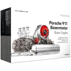 Franzis 67224 Porsche 911 boxer engine facelift, faithful engine kit of the classic, air-cooled 6-cylinder engine in scale 1:4, including sound module, instructions and 86-page accompanying book in Saudi Arabia