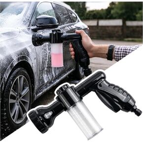 Car Wash Foam Gun,High Pressure Foam Cannon for Hose with 8 Adjustable Watering Patterns & Non-Slip Handle,Multipurpose Cars Wash Sprayer as Car Cleaning Tools for Truck,SUV in Saudi Arabia