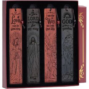 Wooden Bookmarks Christian Bookmarks Bible Bookmark for Reading Women Men Teacher, Unique Personalized Bookmark Gifts for Book Lovers Vintage Religious Page Markers Bible Verse Scripture Book Marks in Saudi Arabia