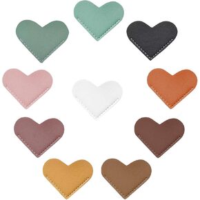 10Pcs Leather Heart Bookmarks,Cute Bookmarks for Women Handmade,School, Teachers, Students and Book Reading Lovers, Office and Home Supplies in Saudi Arabia