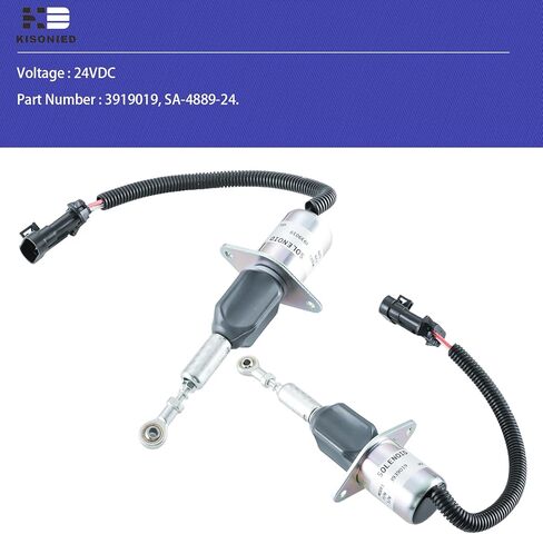 3939019 Fuel Shut Off Solenoid SA-4889-24 for Cummins Engine QSL9.3 C&B 5.9L 8.3L Hyundia 335LC-7 24VDC in Kuwait
