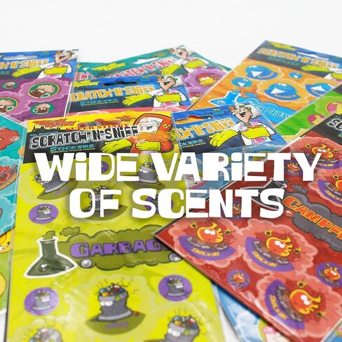 Dr. Stinky's Scratch N Sniff Stickers Favorite Candy 15-Pack- Blow Pop, Tootsie Roll Pop, Tootsie Roll, Dots, Fluffy Stuff, Charleston Chew, Sugar Babies, Junior Mints, Dubble Bubble, Razzles in Saudi Arabia