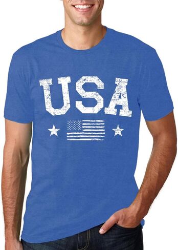American Flag Shirts for Men USA 4th of July T-Shirt Memorial Day Patriotic Tee Tops in Saudi Arabia