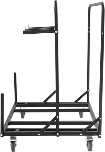 Folding Table and Chair Cart, 330.69 Lbs Capacity Rolling Utility Metal Cart with Locking Wheels, Folding Table Storage Rack, Heavy Duty Chair Trolley for Event Site, Hotel, Outdoor Gathering in Saudi Arabia