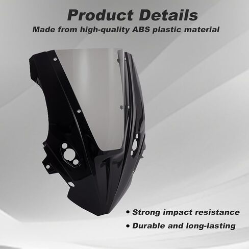 Motorcycle Windshield for CFMOTO 675SS, 675SR 2 in 1 Front Wind Deflector Visor Front Fairing Kit (Black) in Saudi Arabia
