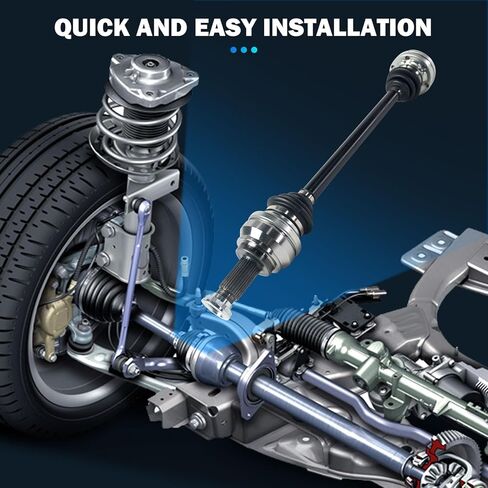 Rear Left Right CV Axle Shaft Assembly - Compatible With 2007-2011 for BMW 335i Trans: Manual Trans 2009-2010 for BMW 335i xDrive Trans: Manual Trans 2008-2010 for BMW 528i CV AXLE OE NCV27026 in Saudi Arabia