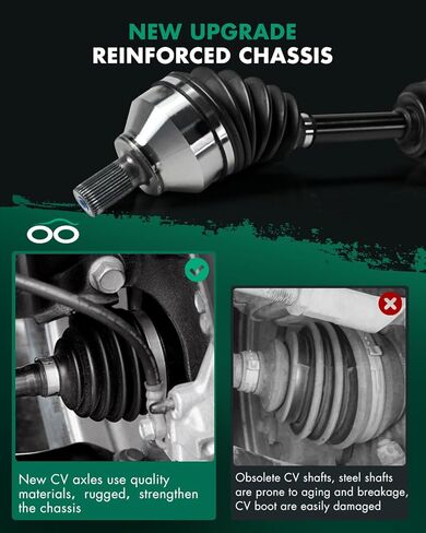 SCITOO Front CV Axle Shaft Assembly fit For Volvo C30,For C70,For S40,For V50 2004-2013 NCV73555 66-9350 FWD AT 1pcs Front Left Driver Side in Kuwait