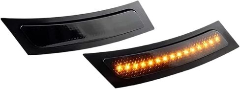 Indicator For BMW F10 5-Series 528i 530i 535i 550i 550i XDrive 2011-2016 Front Bumper LED Side Marker Lights,F10 Reflector Lamp 63147342093 Mirror Indicator(Black Lens white)(Black Lens yellow) in Kuwait