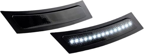 Indicator For BMW F10 5-Series 528i 530i 535i 550i 550i XDrive 2011-2016 Front Bumper LED Side Marker Lights,F10 Reflector Lamp 63147342093 Mirror Indicator(Black Lens white)(Black Lens yellow) in Kuwait
