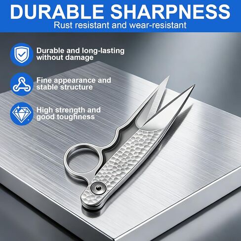 Upgrade Sewing Scissors, Stainless Steel Premium Tailor Scissors, Microcrystalline Steel Shears，Thread Snips Trimming Nipper for Gift Wrapping Yarn, Sewing Supplies (Silver) in Saudi Arabia