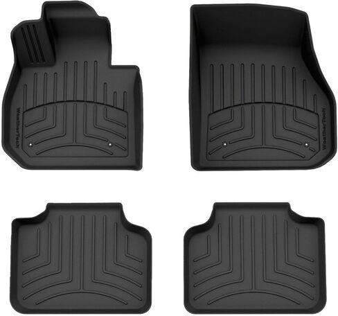 WeatherTech FloorLiner HP Custom Fit Floor Mats for BMW X2 28i, X1 28i, X1 M35i - 1st & 2nd Row (4418151-447482IM), Black in Kuwait
