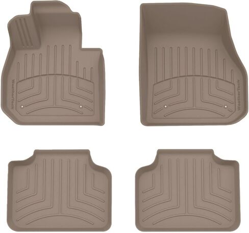 WeatherTech FloorLiner HP Custom Fit Floor Mats for BMW X2 28i, X1 28i, X1 M35i - 1st & 2nd Row (4418151-447482IM), Black in Kuwait