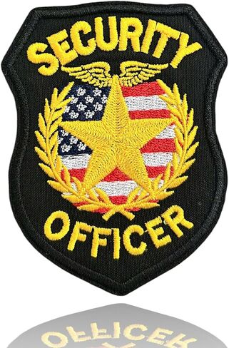 Security Officer Badge Patch 4 Inch, Private Security Patch, Security Badge for Vest, Officer Badge, Applique Embroidery Patches for Hats, Bag, Vest in Saudi Arabia