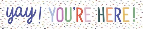 Teacher Created Resources Color Crush Yay! You’re Here! Banner (TCR9377) in Kuwait