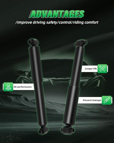 SCITOO Rear Strut Shock Absorbers For Ford Fusion 2006-2011, For Lincoln MKZ 2007-2011, For Lincoln Zephyr 2006, For Mazda 6 2003-2011, For Mercury Milan 2006-2011 Auto Shocks in Kuwait