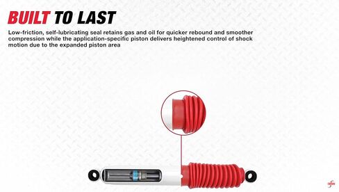 Rancho RS5000X Series Pair of Rear Shock Absorbers for 1985-2005 Chevrolet Astro Van 2WD & GMC Safari Van 2WD with 0 Inch Lift | Improves Handling and Performance, Built to Last | RS55147 in Kuwait