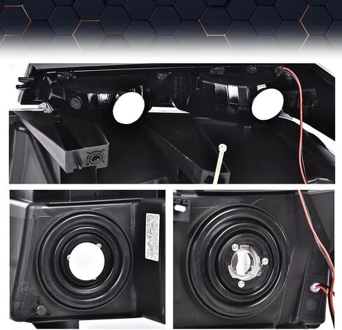 PIT66 LED DRL Headlights, Compatible with 2004-2012 Chevy Colorado/2004-2012 GMC Canyon/2006 Isuzu i-280 i-350/2007-2008 Isuzu i-290 i-370 Clear Lens Black Housing Clear Reflector, Left&Right in Kuwait