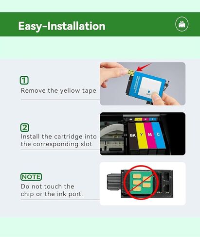 127 Ink Cartridge Remanufactured Replacement for Epson 127 Ink Cartridges T127 for Workforce 545 845 645 WF-3540 WF-3520 WF-7010 WF-7510 WF-7520 NX530 NX625 Printer (2 Black, Cyan, Magenta, Yellow) in Saudi Arabia