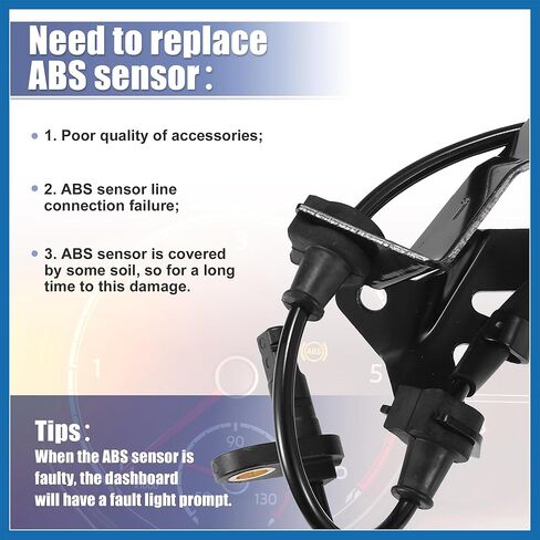 الجبهة اليسرى ABS حساس سرعة ABS الاستشعار رقم 57455-TA0-A01 لهوندا أكورد 2008-2012 ل أكورا TSX 2009-2012 استبدال العنصر in Kuwait