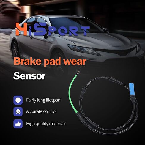 HiSport Rear Disc Brake Pad Wear Sensors 34356861808 34356890791 Compatible with BMW 520I 530E 530I 540D 540I 550I 740E 740I 740LE 745E 745LE XDRIVE 750I 840I ALPINA B7 B8 X6 and M Series in Kuwait