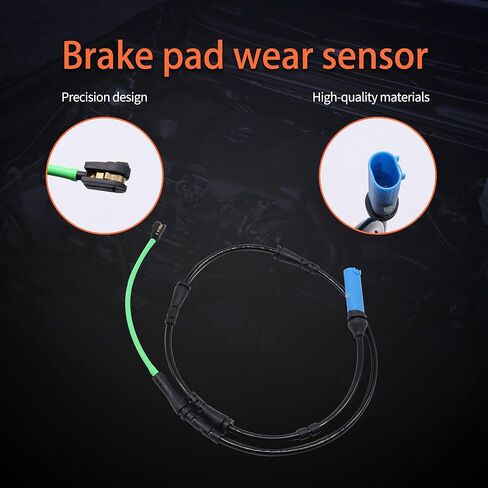 HiSport Rear Disc Brake Pad Wear Sensors 34356861808 34356890791 Compatible with BMW 520I 530E 530I 540D 540I 550I 740E 740I 740LE 745E 745LE XDRIVE 750I 840I ALPINA B7 B8 X6 and M Series in Kuwait
