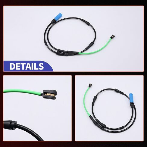 HiSport Rear Disc Brake Pad Wear Sensors 34356861808 34356890791 Compatible with BMW 520I 530E 530I 540D 540I 550I 740E 740I 740LE 745E 745LE XDRIVE 750I 840I ALPINA B7 B8 X6 and M Series in Kuwait