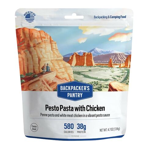 Backpacker's Pantry Pesto Pasta with Chicken | Freeze Dried Backpacking & Camping Food, 1 Count in Saudi Arabia