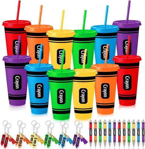 Qinyoung 36 Pcs Back to School Teacher Gifts, Teacher Appreciation Gifts, 24 oz Composition Tumbler Cups Ballpoint Pen and Keychain Set for Back to School Party Favors Supplies in Kuwait