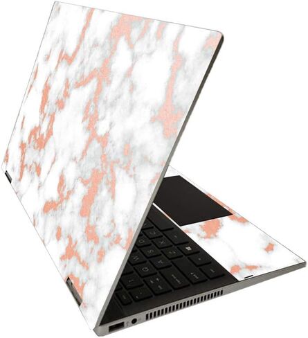 MightySkins Skin for HP Pavilion x360 14" (2020) - Rose Foil Marble | Protective, Durable, and Unique Vinyl Decal wrap Cover | Easy to Apply, Remove, and Change Styles | Made in The USA in Kuwait