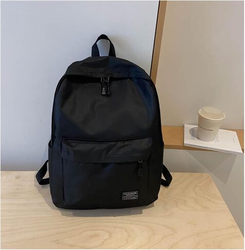 Casual Laptop Backpack for Men and Women, Classic Large Capacity Lightweight Backpack for Daily Work,College,Travel (Black) in Kuwait