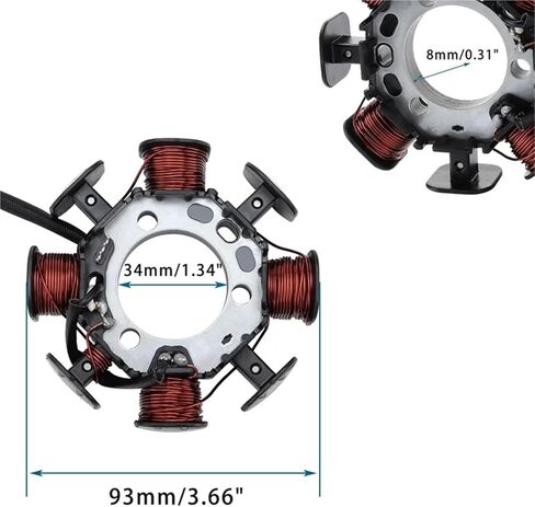 Motorcycle Generator Magneto Stator Coil Compatible With TTR230 TT-R230 2005-2017 Accessories in Saudi Arabia