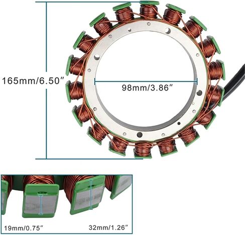 Strange 63P-81410 Stator Assy Compatible With Outboard Motor 4T F150B 6BM 6BN 150Hp 63P-81410-00 2004 Up Generator Coil in Saudi Arabia