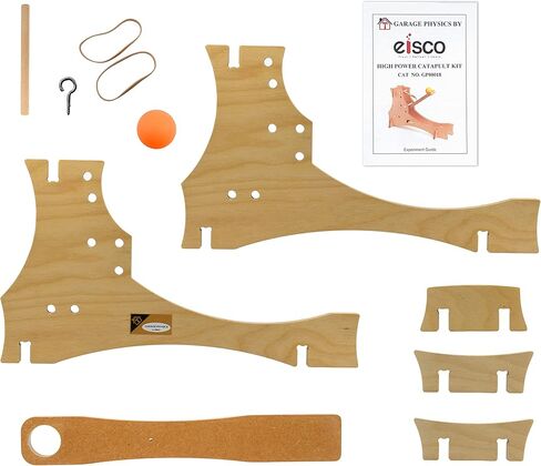 EISCO High Power Catapult Kit - Build Yourself - STEM Learning - Comes Explore Force, Acceleration, Hooke's Law & More - Garage Physics in Kuwait