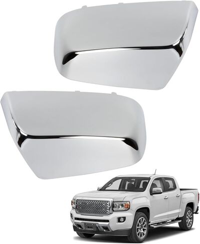زوج واحد من غطاء المرآة الجانبية استبدال 23191151 23191153 مناسب لسيارة Chevy Colorado GMC Canyon 2015-2022، أغطية مرآة الرؤية الخلفية لليمين واليسار، أبيض in Kuwait