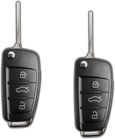 2X Key Fob Replacement Keyless Entry Remote for 2006-2015 Audi A3 A4 A5 A6 A8 Q R S TT Quattro 3-Button with Panic Flip Key (IYZ 3314, 4F0837220) in Kuwait