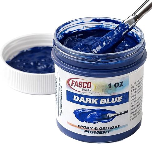 Fasco Epoxies Dark Blue Pigment for Epoxy Resin & Gelcoat Concentrated Colorant 1 oz in Saudi Arabia