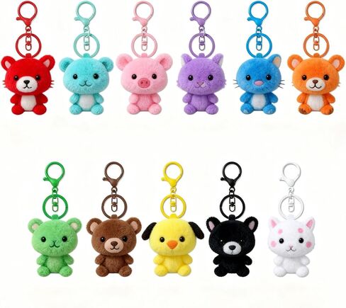 Lobster Claw Clasps for Keychains 24pcs Keychain Hook Keychain Accessories DIY for Crafts Bag Charm Purse Charm Clips Plush Toy Crochet Jewelry Making Supplies (Multicolor) in Kuwait