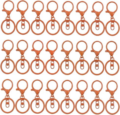 Lobster Claw Clasps for Keychains 24pcs Keychain Hook Keychain Accessories DIY for Crafts Bag Charm Purse Charm Clips Plush Toy Crochet Jewelry Making Supplies (Multicolor) in Kuwait