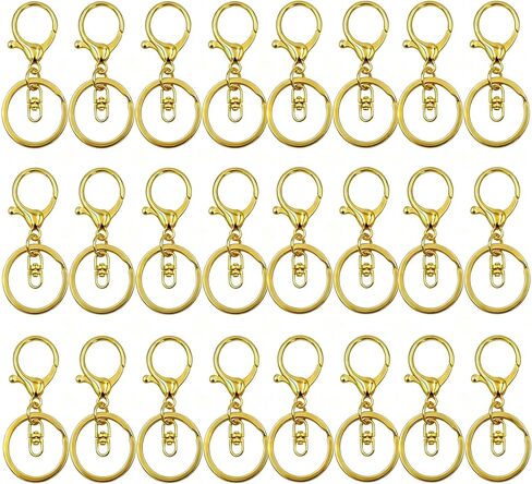 Lobster Claw Clasps for Keychains 24pcs Keychain Hook Keychain Accessories DIY for Crafts Bag Charm Purse Charm Clips Plush Toy Crochet Jewelry Making Supplies (Multicolor) in Kuwait