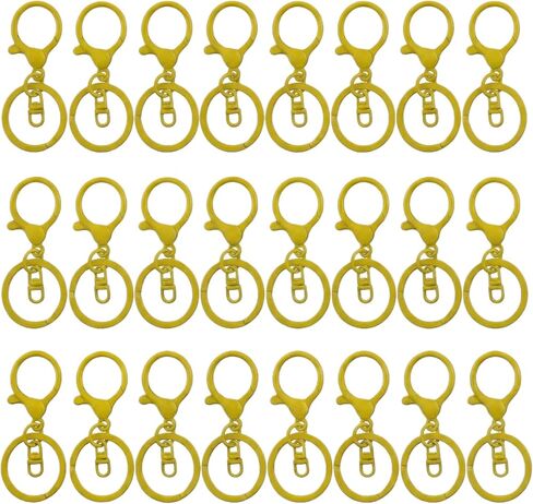 Lobster Claw Clasps for Keychains 24pcs Keychain Hook Keychain Accessories DIY for Crafts Bag Charm Purse Charm Clips Plush Toy Crochet Jewelry Making Supplies (Multicolor) in Kuwait