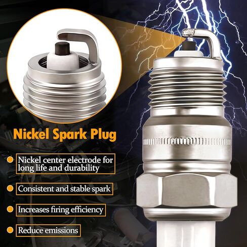 Pack of 8, CR43TS (5614029) Spark Plugs Compatible with Ford F100 F150 F350, for Mustang Bronco, for GMC Yukon Safari, for Chevy Tahoe, for Blazer C/K1500 2500 3500 4.3L 5L 5.7L 5.8L 7.4L in Kuwait