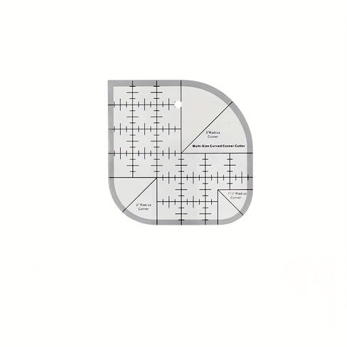 1pc Creative Curved Angle Cutter Quilt Ruler Acrylic Sewing Stitching Ruler Quilting Template DIY Sewing Supplies in Kuwait