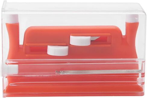 Compact Needle Threader for Sewing Machine, Automatic Hand Sewing Tool with Double Hole Design, Portable Plastic Threader for DIY Craft, Embroidery, Cross Stitch, and Quick Needle in Kuwait