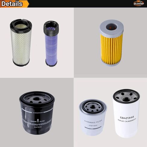84475542 84475483 84539215 47797858 47671640 87682998 Filter Kit Compatible with New Holland Tractors TC25D TC27D TC29D TC29DA TC30 TC33D TC33DA TC35A TC35D TC35DA TC40A TC40D TC40DA TC45A TC45DA in Saudi Arabia
