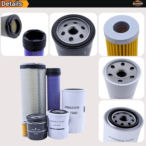 84475542 84475483 84539215 47797858 47671640 87682998 Filter Kit Compatible with New Holland Tractors TC25D TC27D TC29D TC29DA TC30 TC33D TC33DA TC35A TC35D TC35DA TC40A TC40D TC40DA TC45A TC45DA in Saudi Arabia