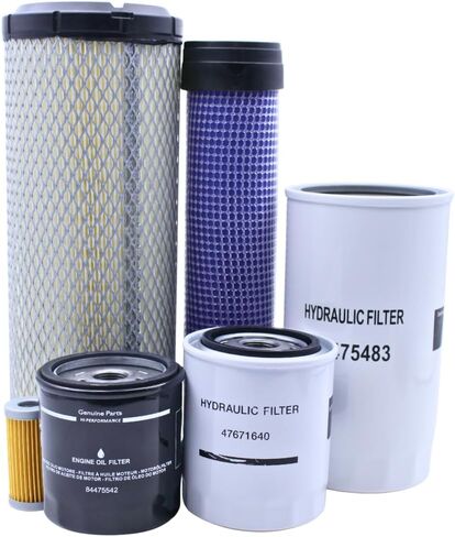 84475542 84475483 84539215 47797858 47671640 87682998 Filter Kit Compatible with New Holland Tractors TC25D TC27D TC29D TC29DA TC30 TC33D TC33DA TC35A TC35D TC35DA TC40A TC40D TC40DA TC45A TC45DA in Saudi Arabia