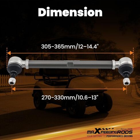 قضبان ربط التوجيه من maxpeedingrods لماراثون الحائز على ميدالية EZ-GO TXT 1994.5-2001.5، 70074-G01، 70074-G02 in Kuwait