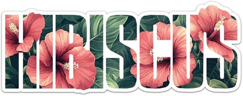 Magnolia Flower Sticker - Waterproof Vinyl Decal for Car Bumper, Laptop, Water Bottle, Bookcase, Phone Cases, Wall, and Window, Size - 5'' Longer Side in Kuwait