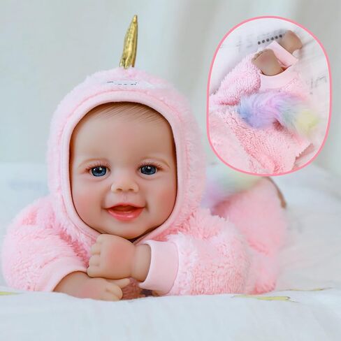 SCOM Baby Doll Girl, 18 inch Realistic Soft Body Baby Doll Real Life Cute Baby with Accessories for 3+ Year Old Gifts in Saudi Arabia